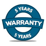 5 Years warranty